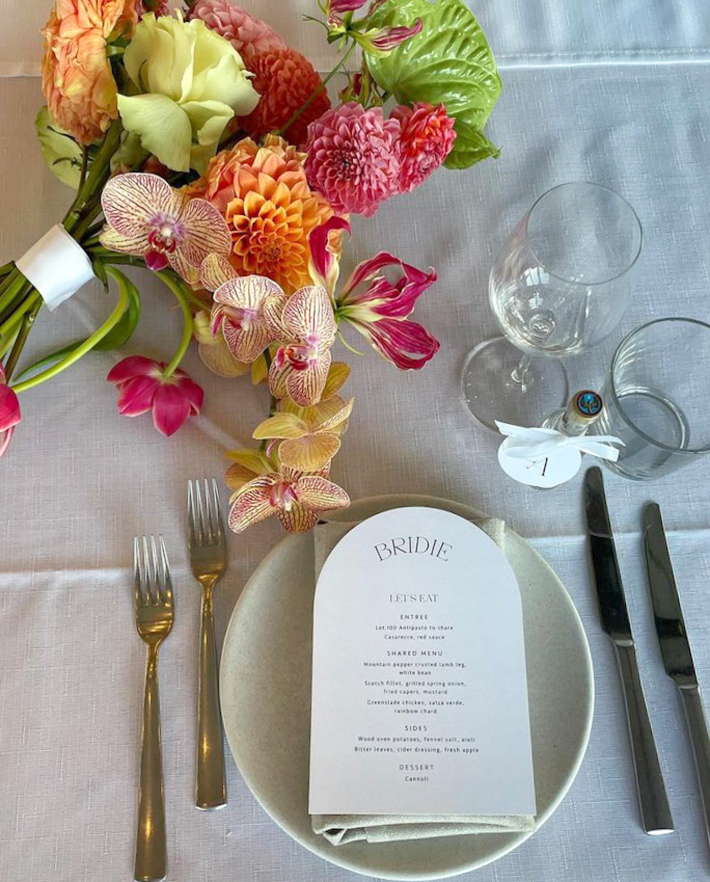 Menu | Eva & Alex
