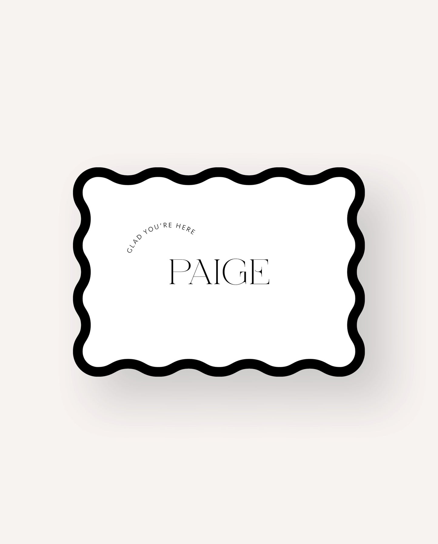 Place Card | Lauren & Kurt
