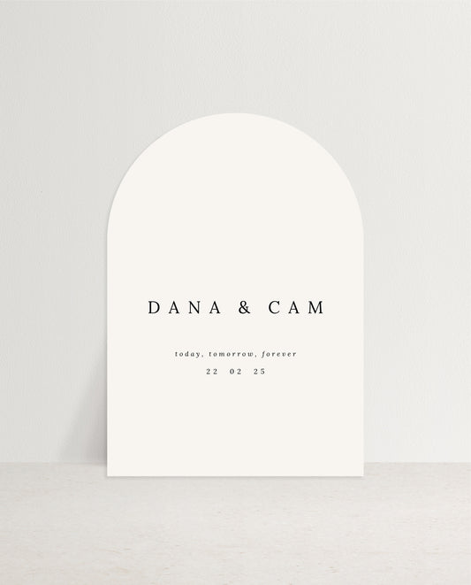 Welcome Sign  |  Dana & Cam