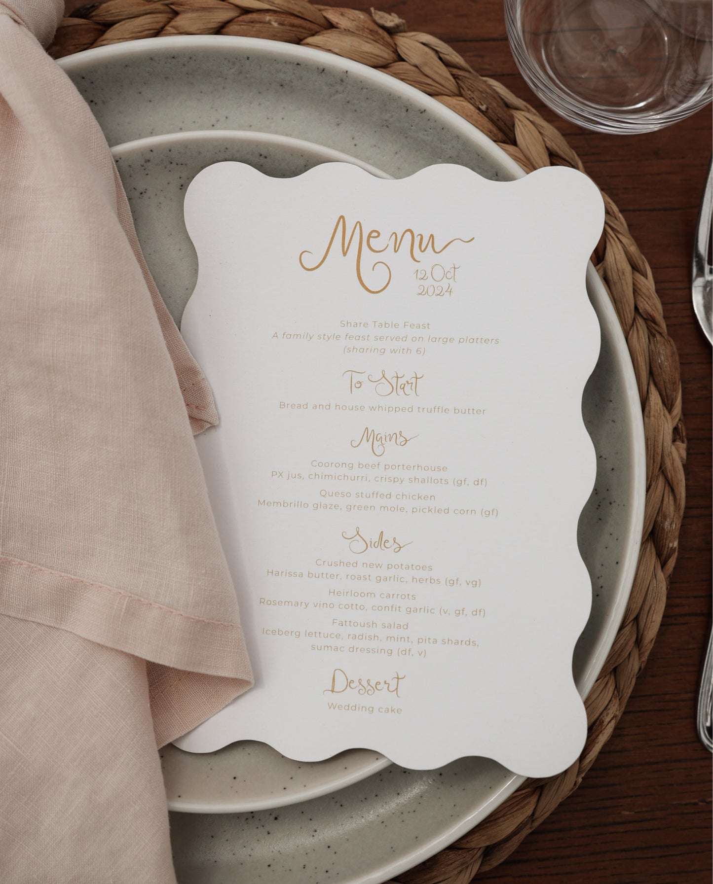 Menu | Lili & Daniel