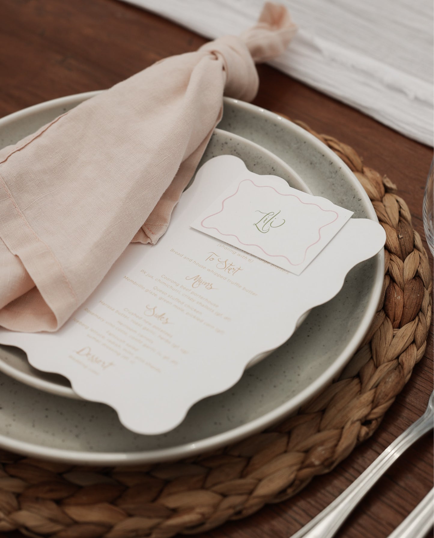 Place Card | Lili & Daniel