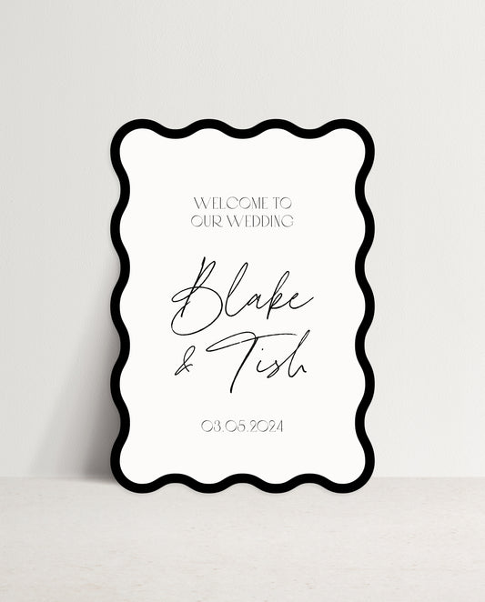 Welcome Sign  |  Blake & Tish