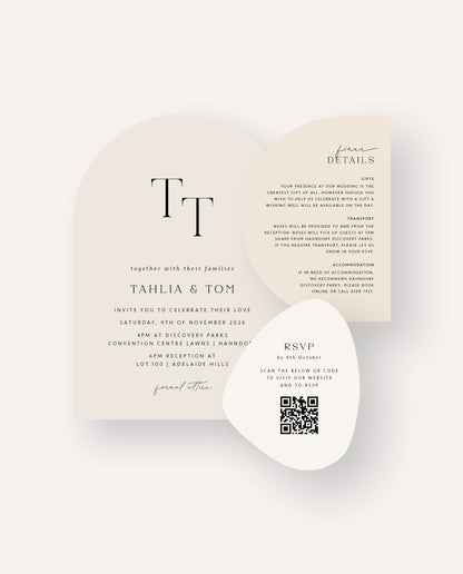 Invitation Suite  |  Tahlia & Tom