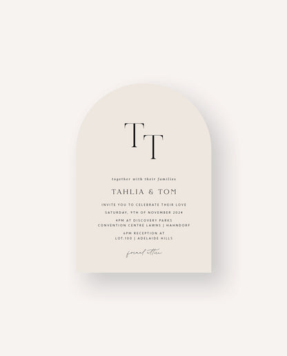 Invitation Suite  |  Tahlia & Tom