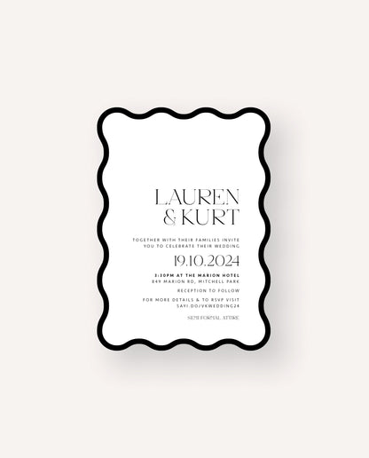 Wedding Invitation  |  Lauren & Kurt