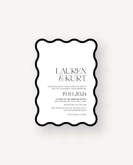 Wedding Invitation  |  Lauren & Kurt