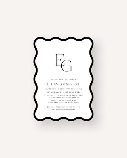 Wedding Invitation  |  Genevieve & Ethan