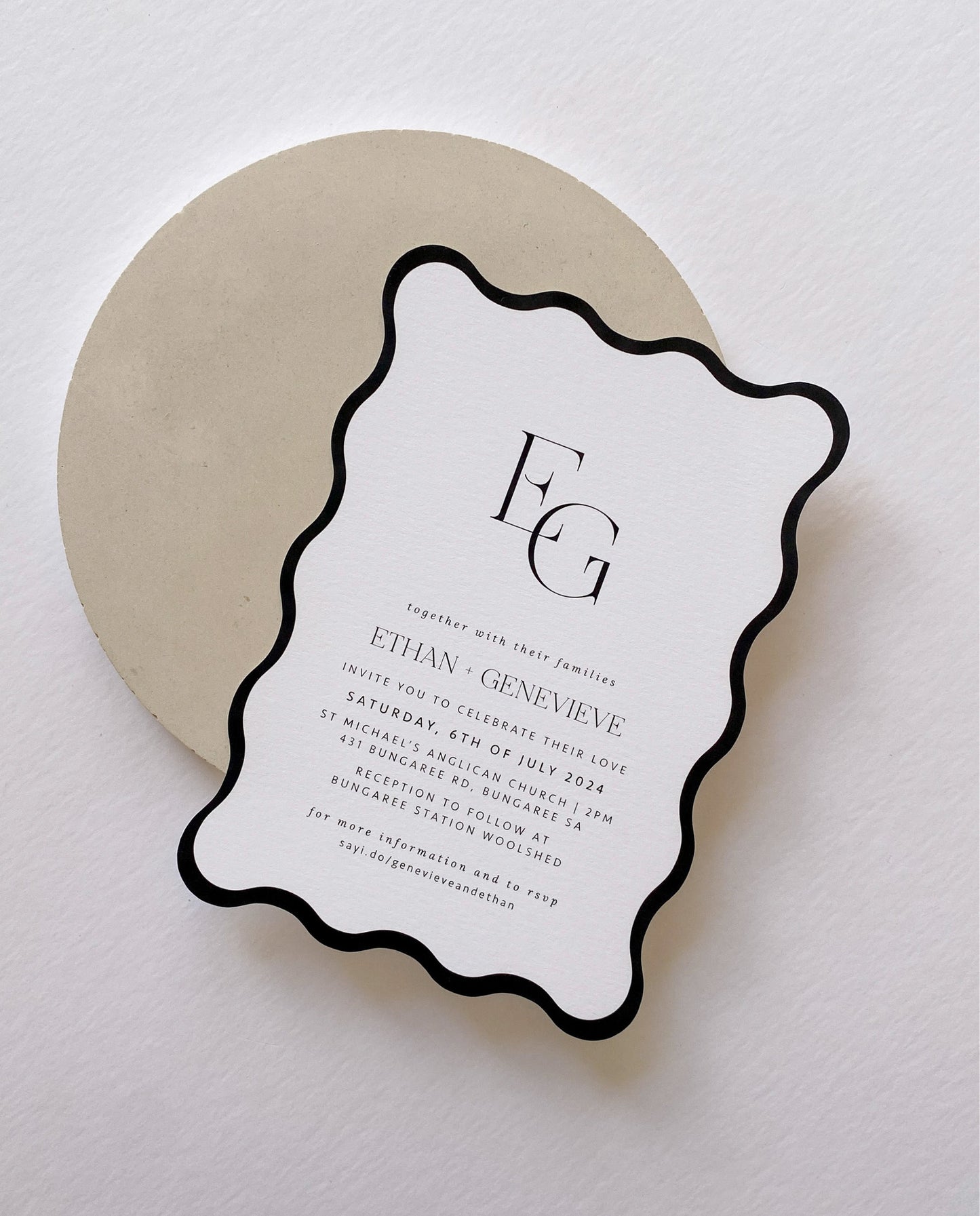 Wedding Invitation  |  Genevieve & Ethan
