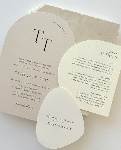 Invitation Suite  |  Tahlia & Tom