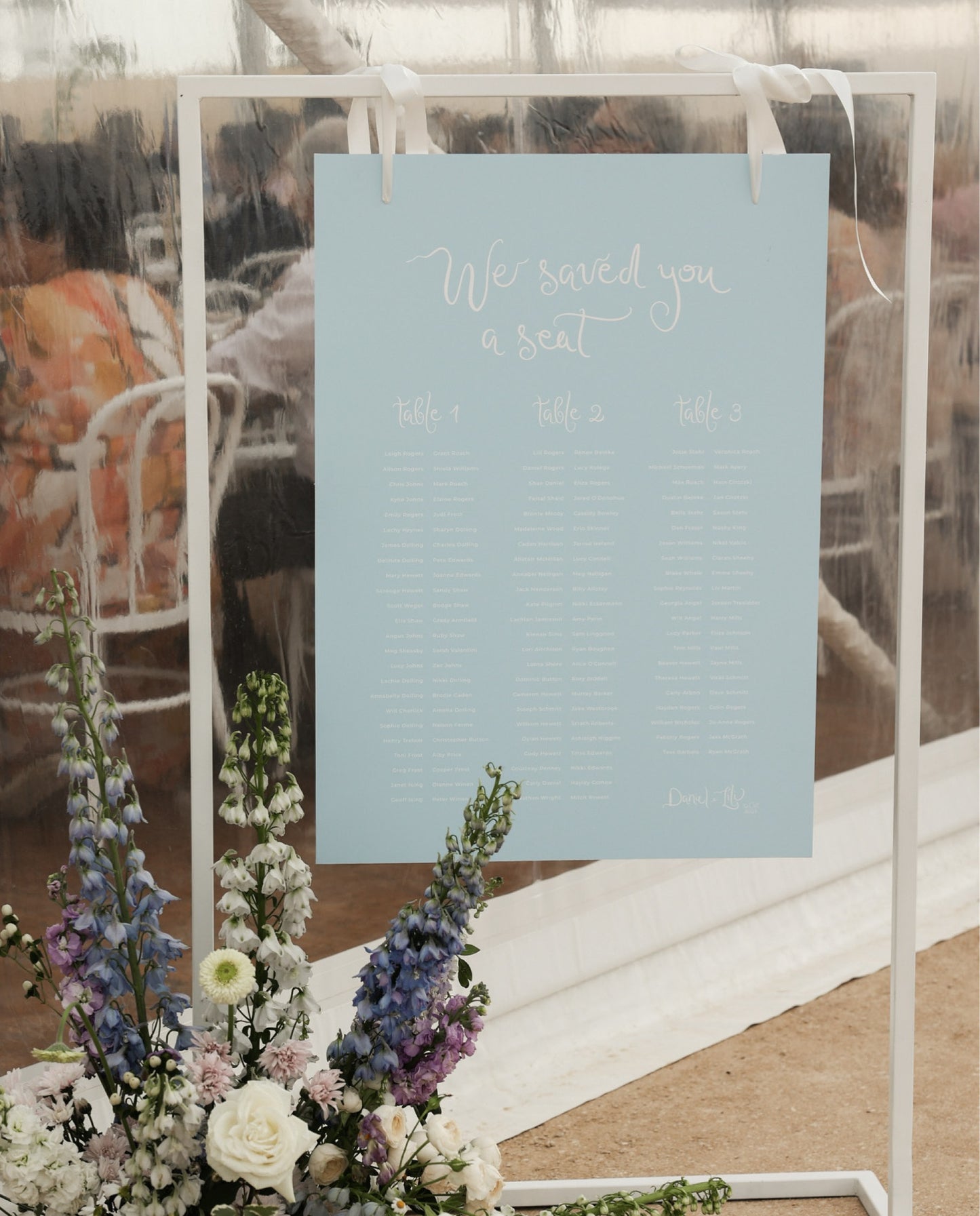 Seating Chart  |  Lili & Daniel