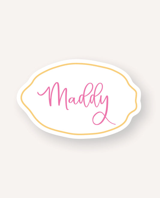Lemon Place Card  |  Maddy's Bridal Shower