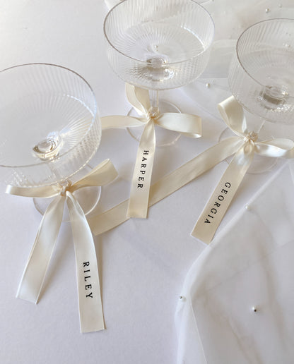 Ribbon Drink Tags | Personalised Names