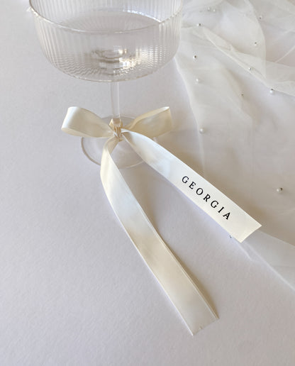 Ribbon Drink Tags | Personalised Names