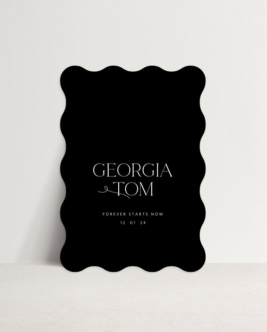 Welcome Sign  |  Georgia & Tom