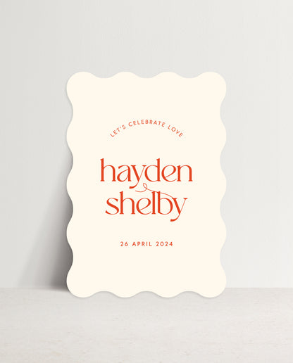 Welcome Sign  |  Hayden & Shelby